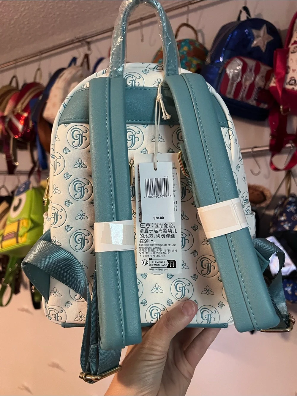Disney Parks Grand Floridian Loungefly Mini Backpack with Ears